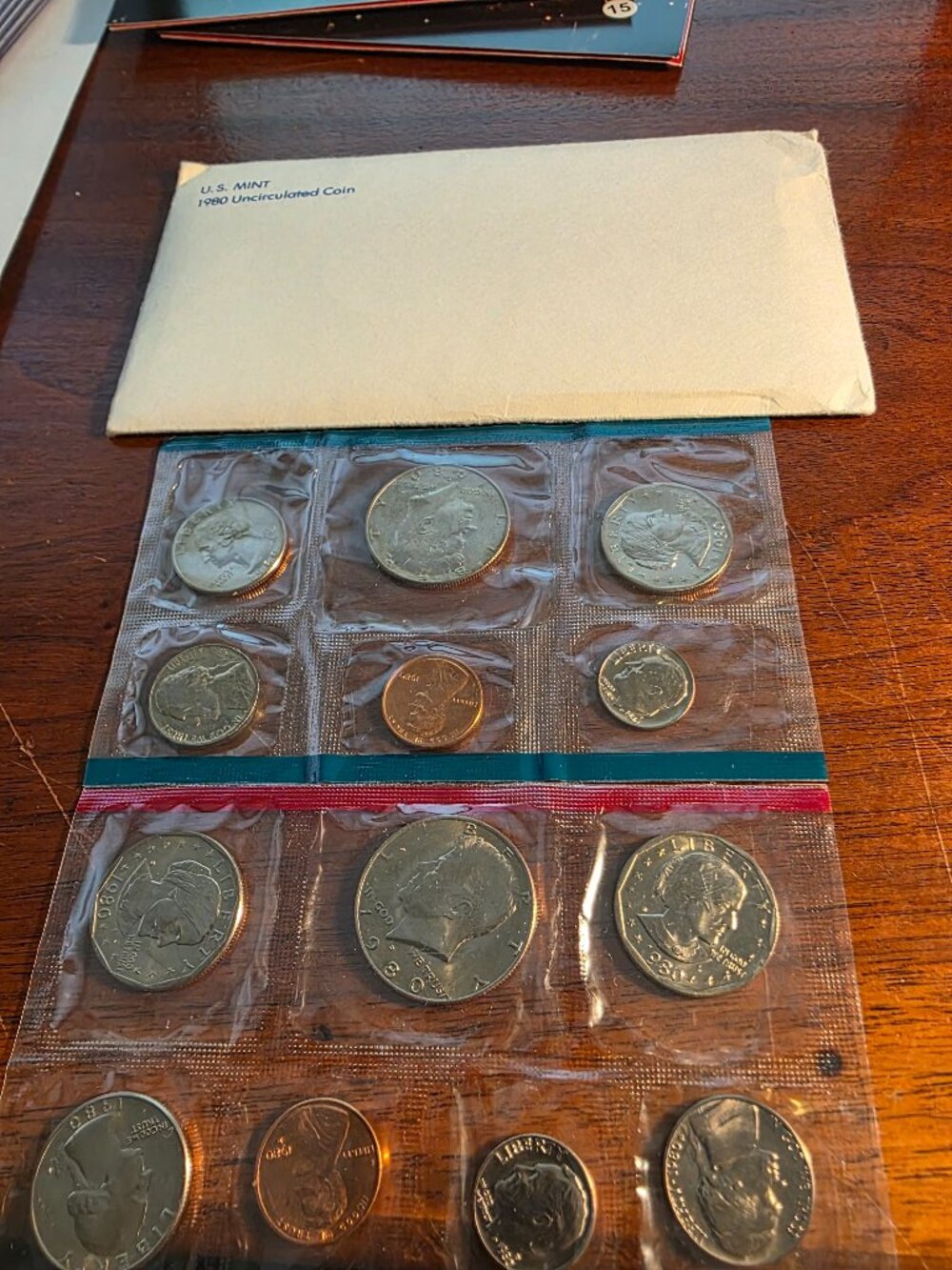 1980 UNITED STATES MINT UNCCIRCULATED SET OF COINS
